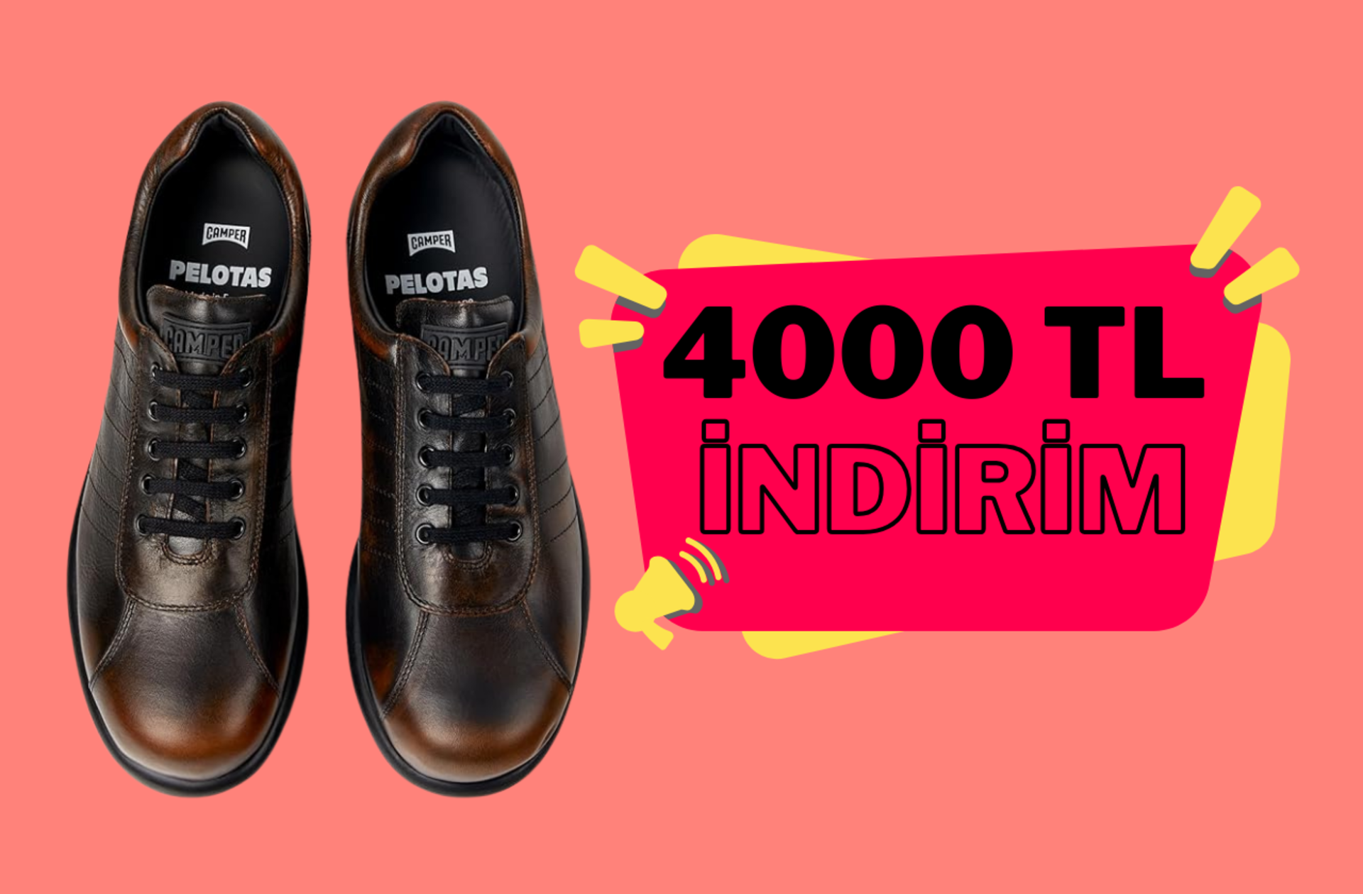 Camper'ın en ikonik ve rahat modeli Pelotas'ta %50 indirim var