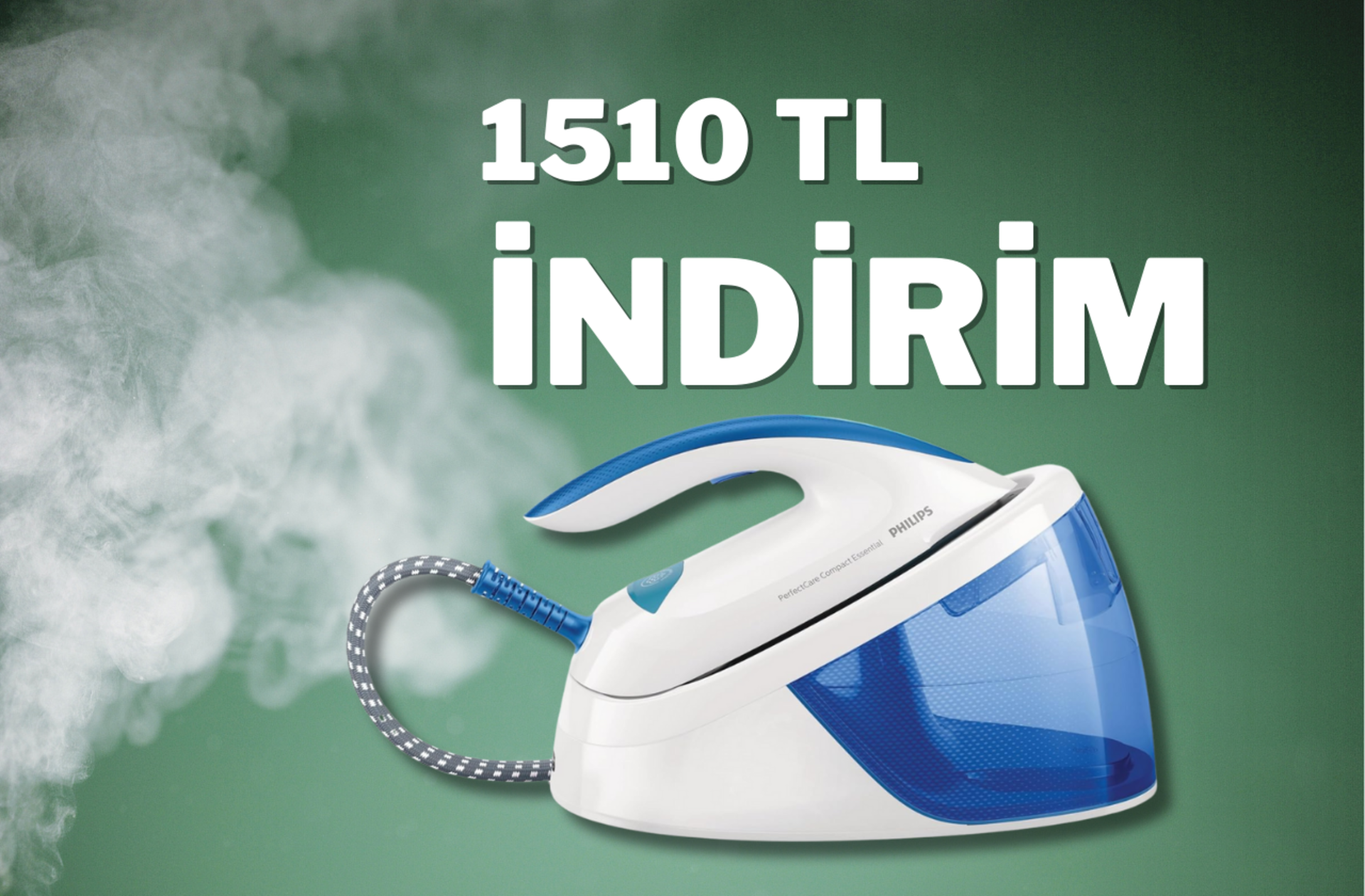 Buharın gücünü keşfedin! Philips'in çok satan ütüsünde 1510 TL indirim