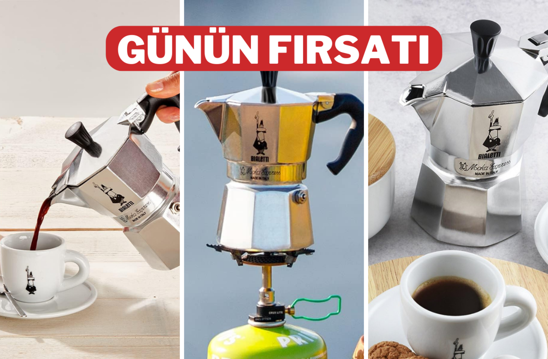 Kahve keyfinizi bir üst boyuta taşıyacak! Çok satan Bialetti espresso cezvesi indirimde