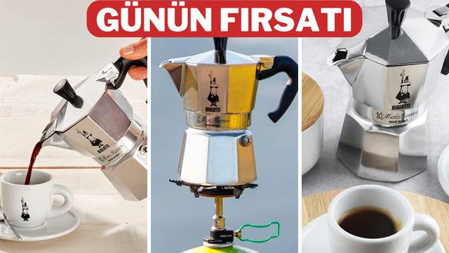 Kahve keyfinizi bir üst boyuta taşıyacak! Çok satan Bialetti espresso cezvesi indirimde