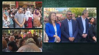 Son dakika | Mehmet Öcalan da yanlarında! DEM Parti yasağa rağmen miting için toplandı, skandal sloganlar atıldı: Gözaltılar var