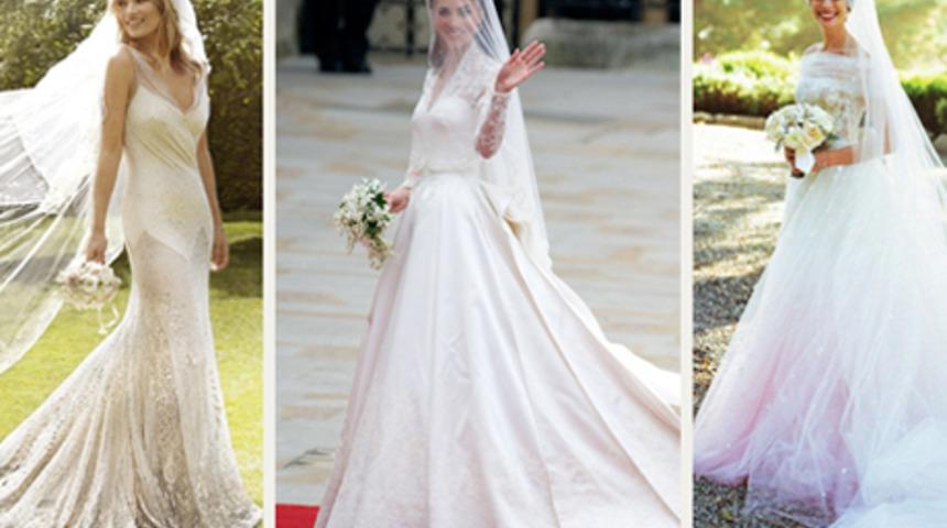 &Uuml;nl&uuml;lerin Muhteşem Gelinlikleri