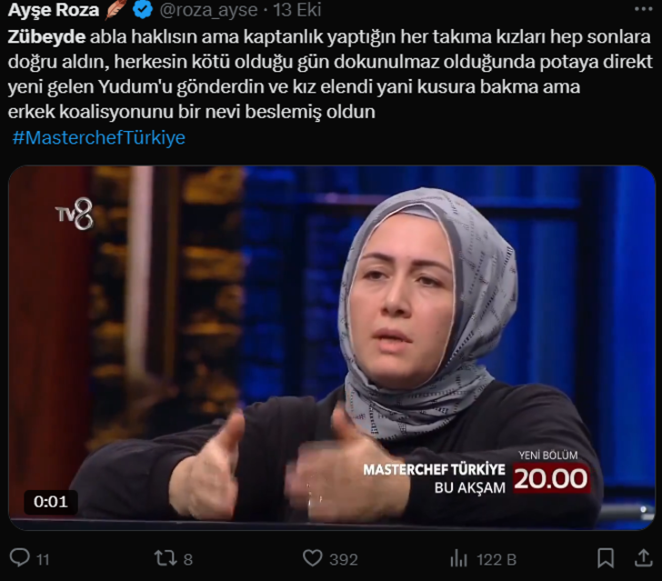 MasterChef'te kim elendi? Zübeyde kendi isteğiyle mi gitti? Eleme ardından X'te yorum yağdı G1