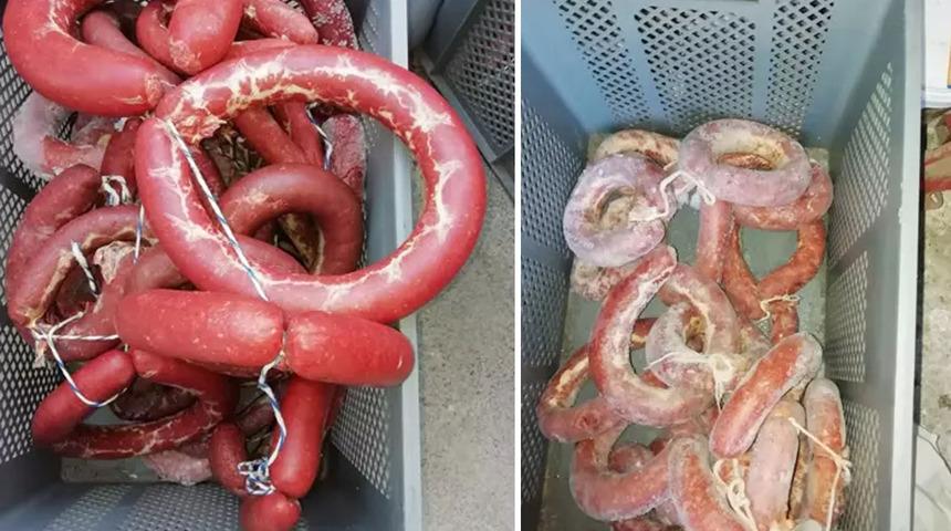 Yer Manisa: Yakalanmasaydılar vatandaşlara satacaklardı! Sucuk ve tavuk etlerine el konuldu