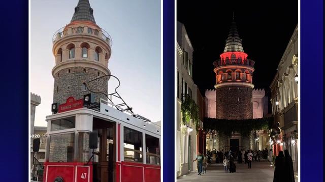 Suudi Arabistan'da Galata Kulesi'ne özenildi, tema parkın ortasına minyatürü yapıldı