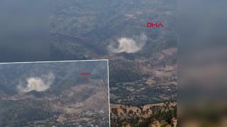 5.9'luk deprem sonrası korkutan görüntüler! Dağlardan toz bulutları yükseldi