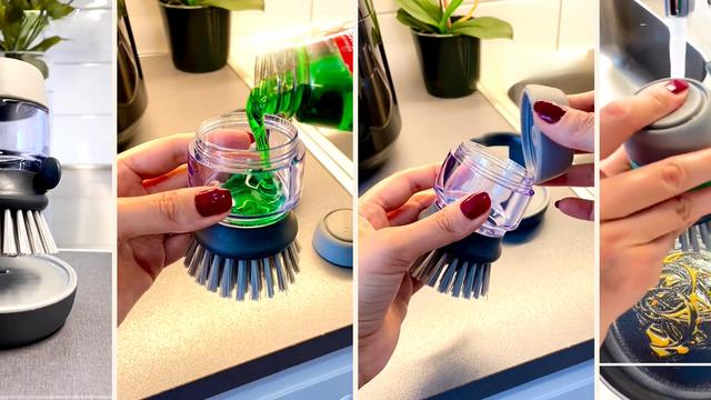 Bulaşık yıkamayı pratikleştiren deterjan hazneli fırçalarla tanıştınız mı?