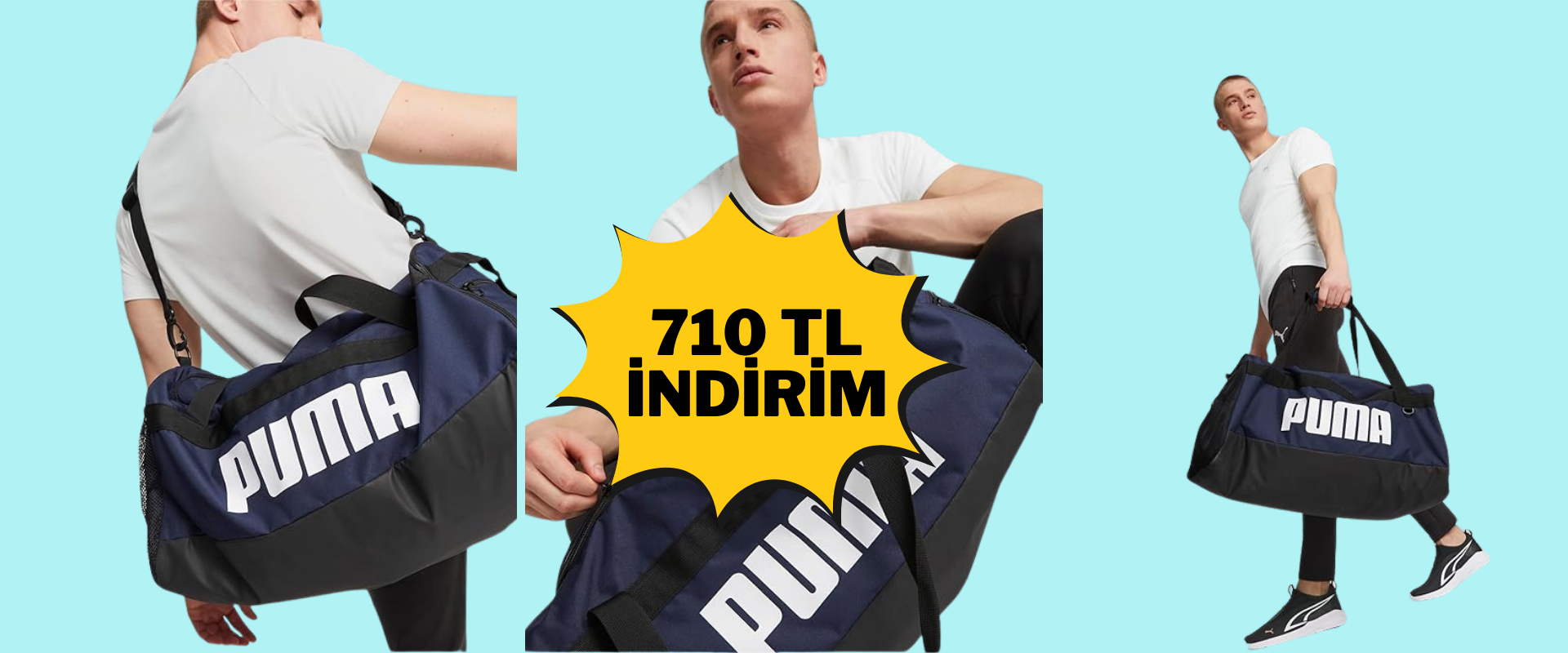 Dayanıklı, hafif, geniş! Puma spor çantasında kaçırılmayacak fırsat