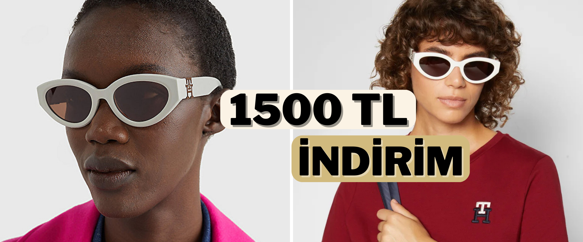 Tommy Hilfiger'ın çok satan cat eye gözlüğünde dev fırsat