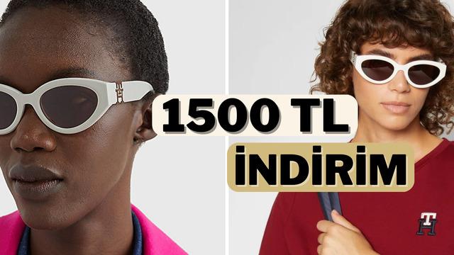 Tommy Hilfiger'ın çok satan cat eye gözlüğünde dev fırsat