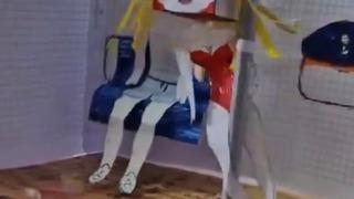 Kağıtlardan kendi pavyonunu kendisi yarattı! Sosyal medyada çok konuşulan görüntüler... Yeteneğini konuşturmuş