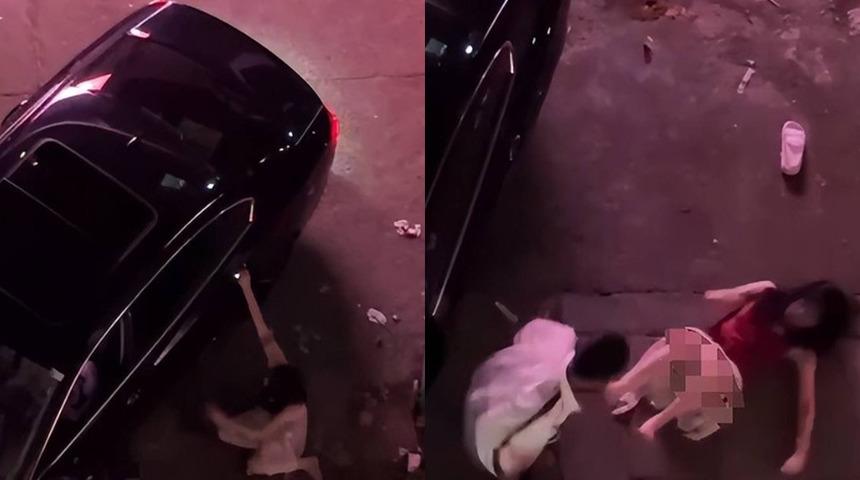 Sevgilisini başka bir adamla yakaladı! Öfkesine hakim olamayan adamın görüntüleri anbean kameraya yansıdı