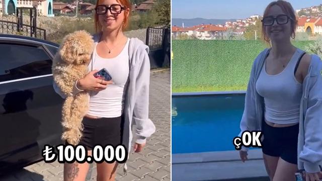 Aylık 100 bin TL kira ödediği evini gezdirdi! Sosyal medyada gündem yarattı: Misafir banyosu, misafir odası, havuzu...