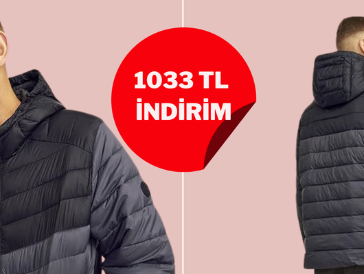 Soğuk kış günlerine yaraşır! Jack&Jones şişme montta dev fırsat