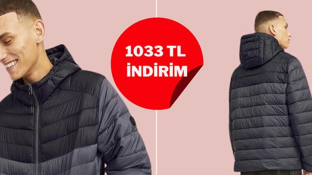 Soğuk kış günlerine yaraşır Jack&Jones şişme montta %40 indirim