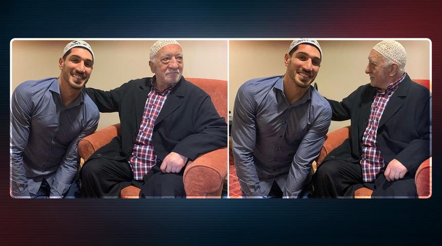 Hakan Şükür sonrası FETÖ'cü Enes Kanter de sahnede! Teröristbaşı Fetullah Gülen'le olan fotoğrafını paylaştı: "Daha birkaç saat önce..."