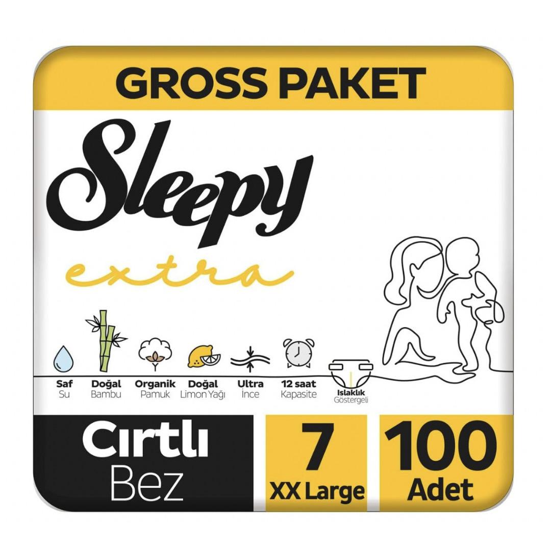 Sleepy Extra Günlük Aktivite Gross Paket Bebek Bezi 7 Numara Xxlarge 100 Adet