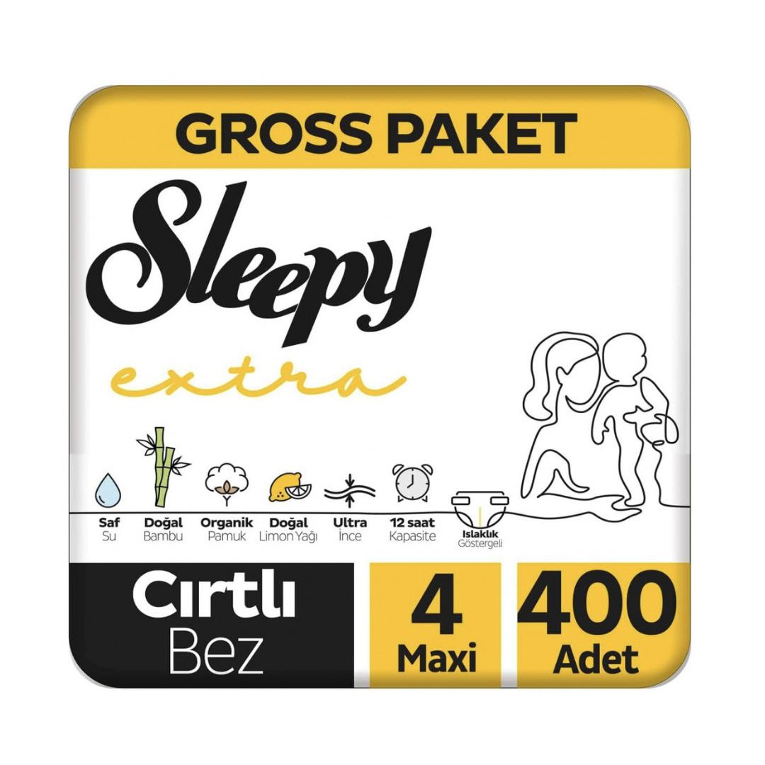 Sleepy Extra Günlük Aktivite Gross Paket Bebek Bezi 4 Numara Maxi 400 Adet