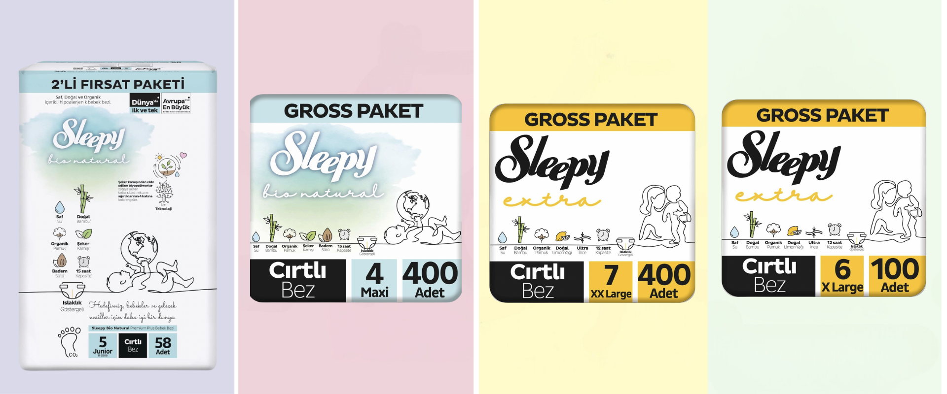 Stok yapmalık fırsat! İndirimli Sleepy Bebek Bezleri burada