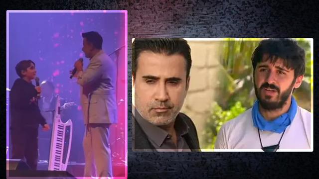 Emrah oğlunu 'Küçük Emrah' diyerek sahneye çıkardı, tepki yağdı: Tayfun nerede?