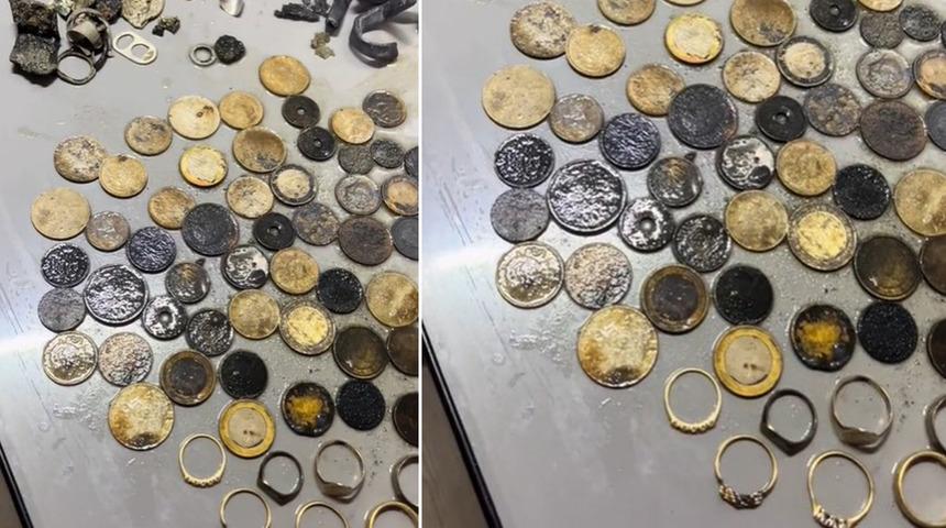Metal dedektörüyle tüm sahili boydan boya taradı! Saatler sürdü ama bulduklarına inanamadı: Bazıları çok değerli