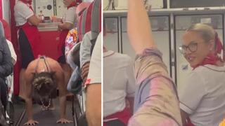 Hareketlerine kimse anlam veremedi! Uçakta bir anda ayağa kalkıp yoga yapmaya başladı... Kendini beğenmiş insanlarla dalga geçtim