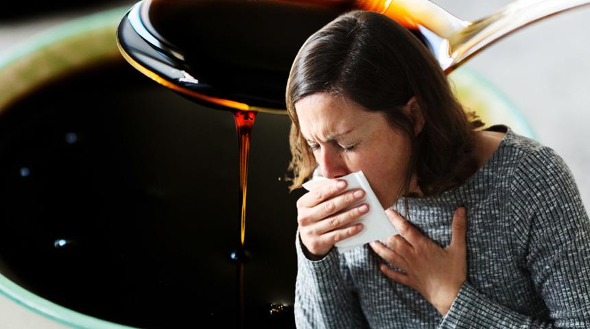 Doğal öksürük şurubu: Her gün bir tatlı kaşığı tüketmek öksürüğü bitiriyor!