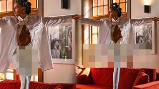 Sosyetik güzel Eda Taşpınar'ın kıyafetinin önünü görenler gördüklerine anlam veremedi! Çok saçma çok gereksiz