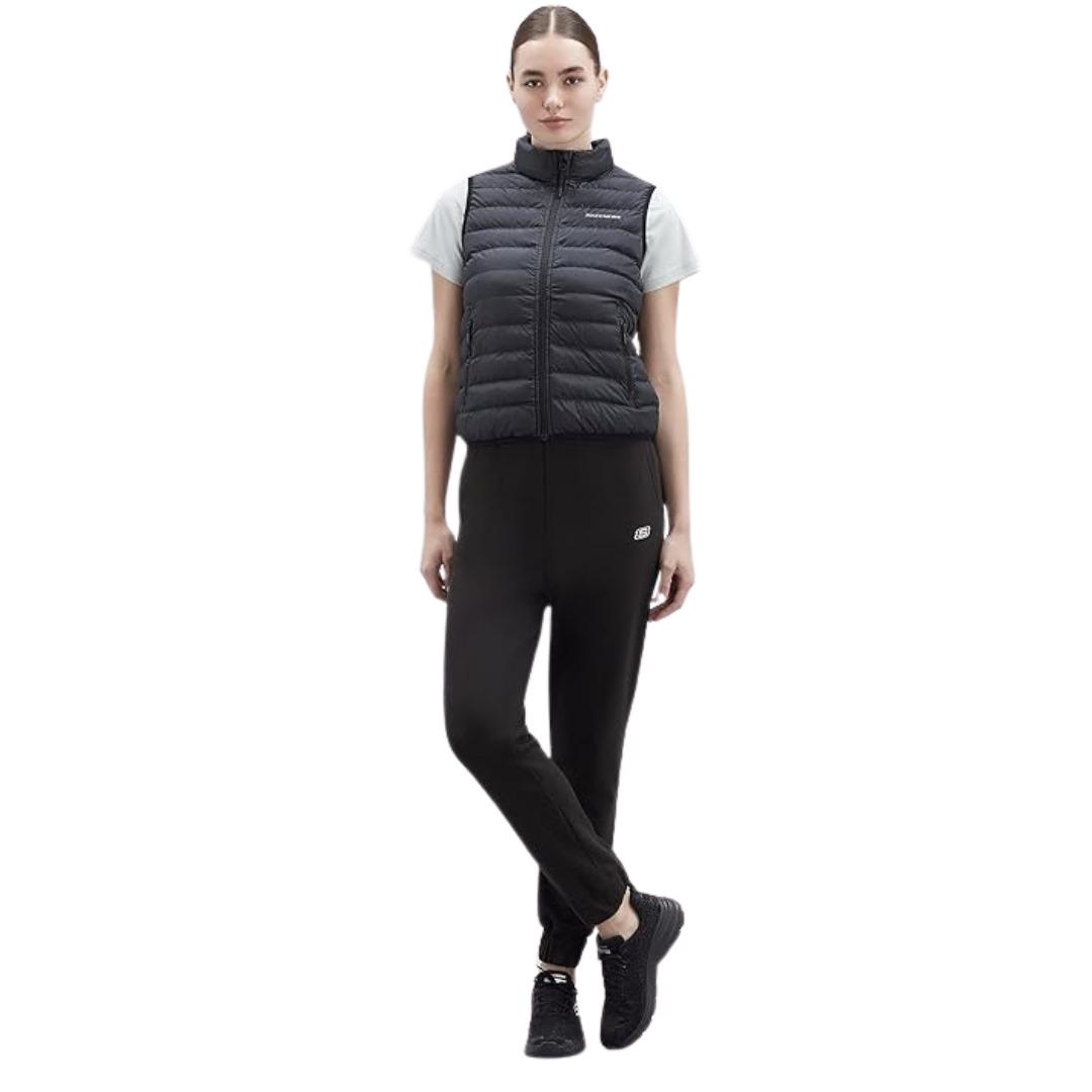 Skechers W Outerwear Padded Vest Kadın Siyah Yelek