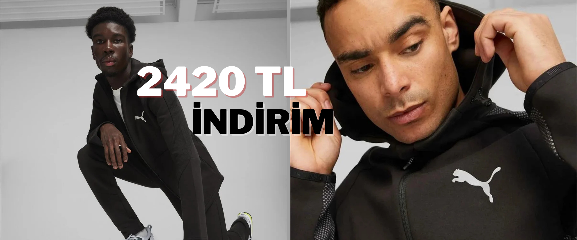 Konfor ve spor şıklık bir arada! Puma EvoStripe Fz Hoodie'de büyük fırsat