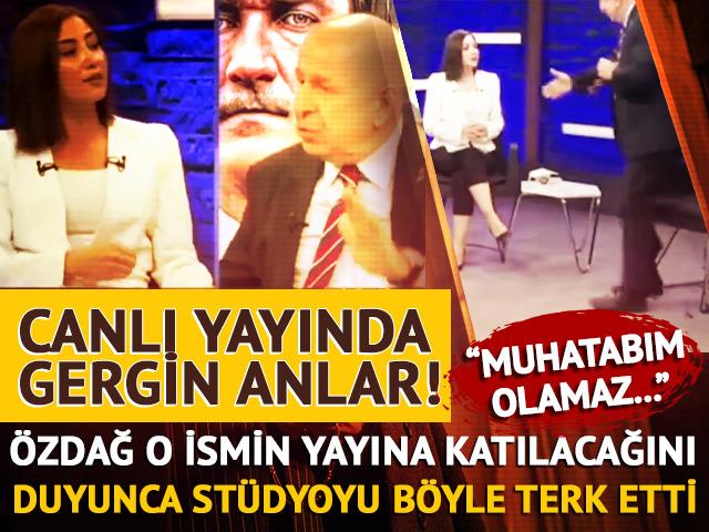 Canlı yayında gergin anlar! Ümit Özdağ o ismin yayına katılacağını duyunca stüdyo terk etti: "Muhatabım olamaz..."