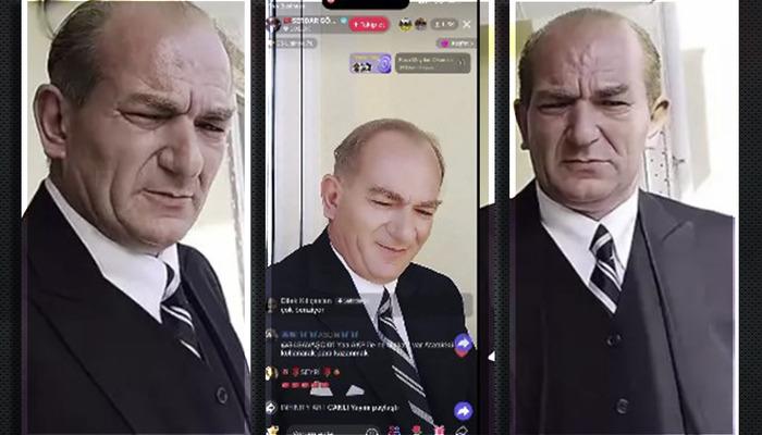 Atatürk'e benzerliğiyle para kazanan Serdar Görel 29 Ekim'i de boş geçmedi! 