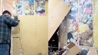 Evlerinde tadilat yapmak isteyen çift duvarların arkasına bakınca gördüklerine inanamadı! Binlercesi çıktı... Kesinlikle hayalimdeki ev