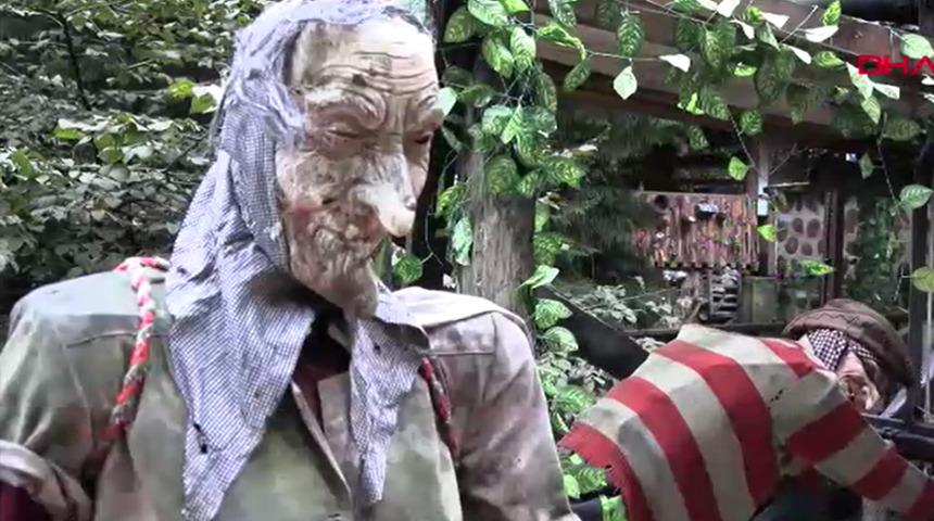 Önce korkup sonra fotoğraf çekiyorlar... Cazılar Deresi'nin kıyısında bulunan bu tesis ilginin odağı oldu