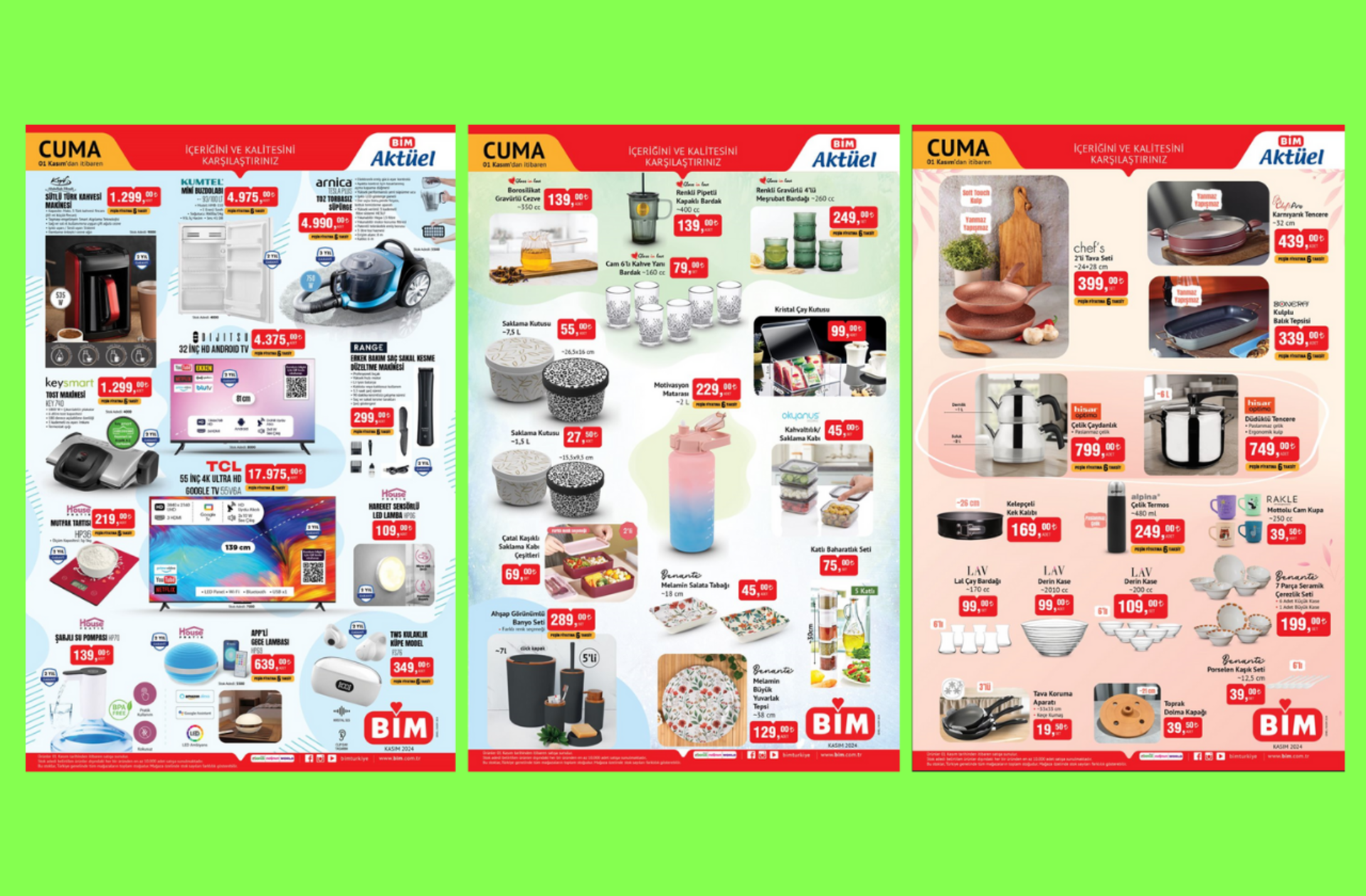 BİM'e Arnica toz torbasız süpürge geliyor! 1 Kasım 2024 BİM Aktüel Kataloğu burada