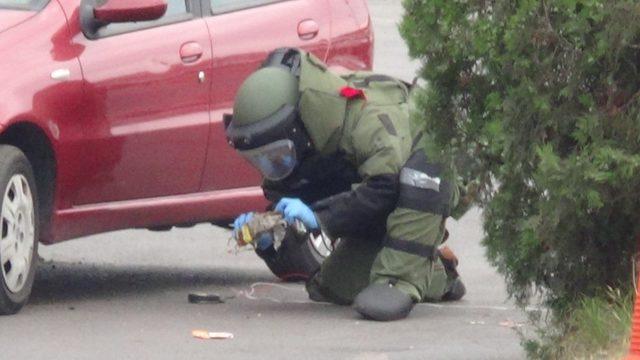 Eşini korkutmak için aracına bomba düzeneği kurmuştu, hakim karşısına çıktı