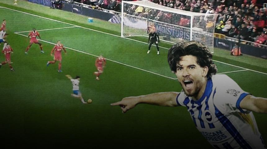 Topa öyle bir vurdu ki... Ferdi Kadıoğlu'ndan Liverpool'a soğuk duş! Premier Lig'de siftahı yaptı