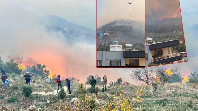 Hatay'da orman yangını! Saatlerdir sürüyor, çevre illerden yardım istendi: 'Evler yanıyor'