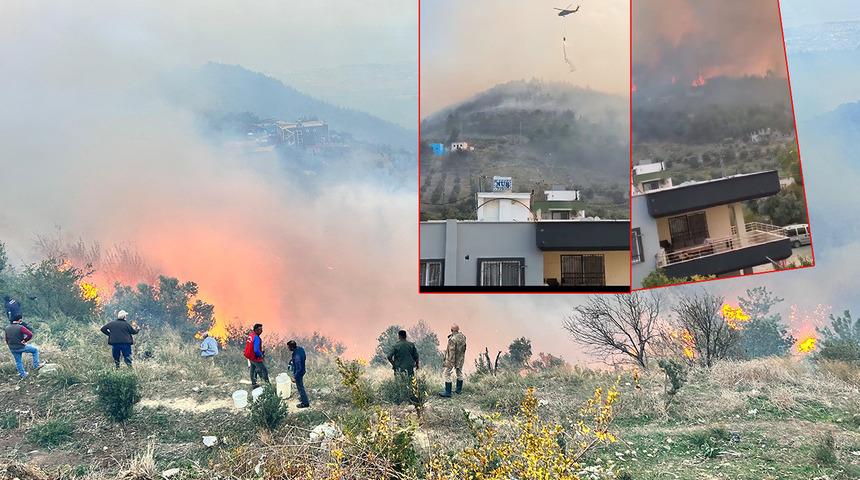 Hatay'da orman yangını! Saatlerdir sürüyor, çevre illerden yardım istendi: 'Evler yanıyor'