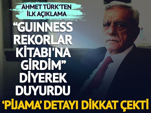 Görevden alınan Ahmet Türk'ten ilk açıklama! 'Guinness Rekorlar Kitabı'na girdim' diyerek duyurdu... Pijama detayı dikkat çekti