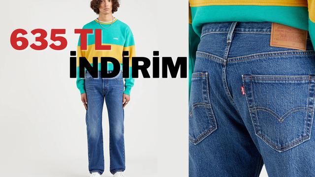 Levi's'in en ikonik ve klasik modeli 501 jean bugüne özel indirimde