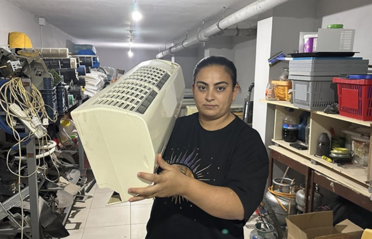 Depremde kızını kaybedince kendini işe verdi! 'Nurgül usta' eşinden öğrendiği klima tamirciliğinde usta öğretici oldu