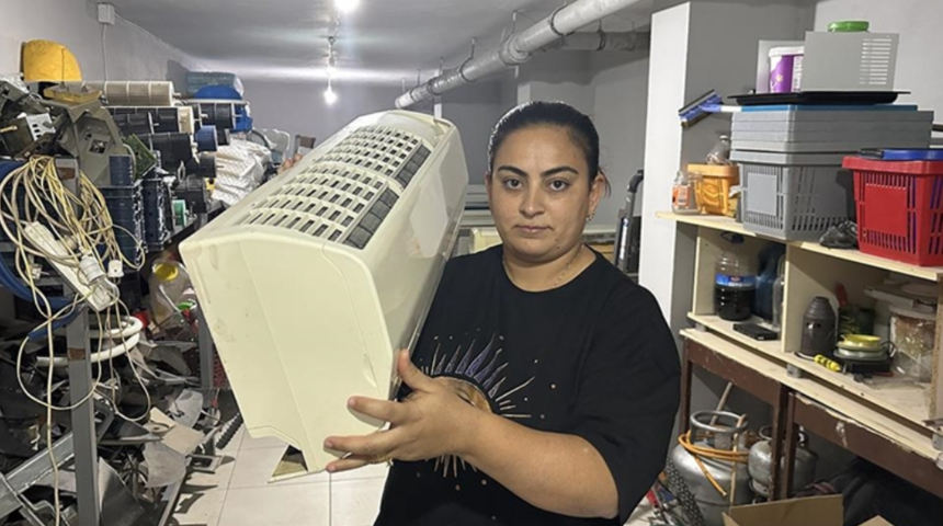 Depremde kızını kaybedince kendini işe verdi! 'Nurg&uuml;l usta' eşinden &ouml;ğrendiği klima tamirciliğinde usta &ouml;ğretici oldu