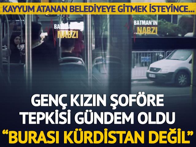 Otobüs şoförüne tepki gösteren genç kız gündem oldu