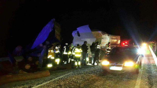 Milas'ta kamyonla TIR çarpıştı: 3 yaralı