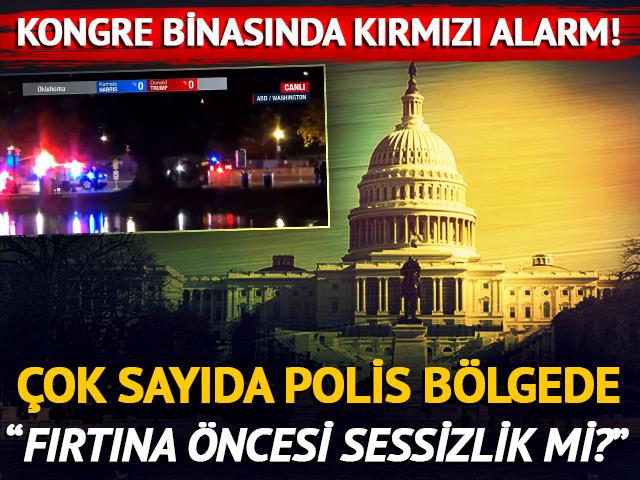 ABD kongre binasında hareketlilik! Çok sayıda polis bölgeye geldi: "Fırtına öncesi sessizlik mi?"