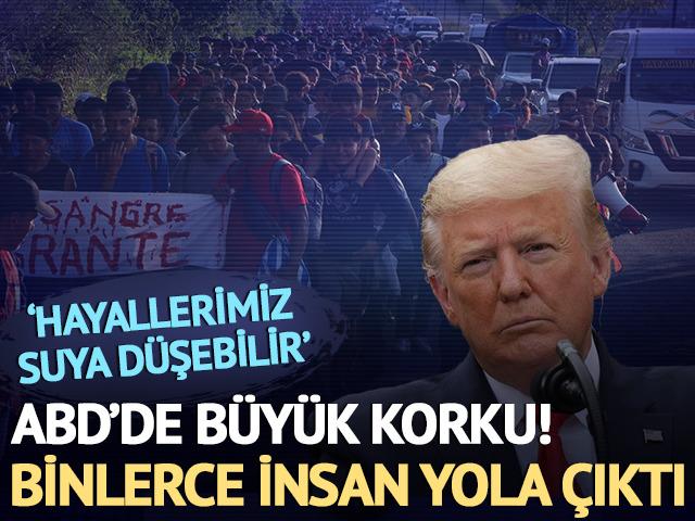 ABD’de Trump korkusu başladı! Binlerce insan yola çıktı…