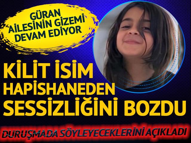 Güran ailesi gizemini koruyor! Tutuklu ağabey Enes Güran hapishaneden konuştu: Duruşmada söyleyeceklerini açıkladı