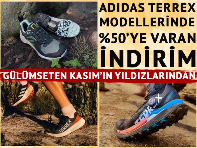 Adidas Terrex ayakkabılarda Gülümseten Kasım indirimleri