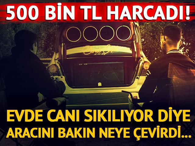 Evde canı sıkılınca oyun odasını aracına taşıdı!